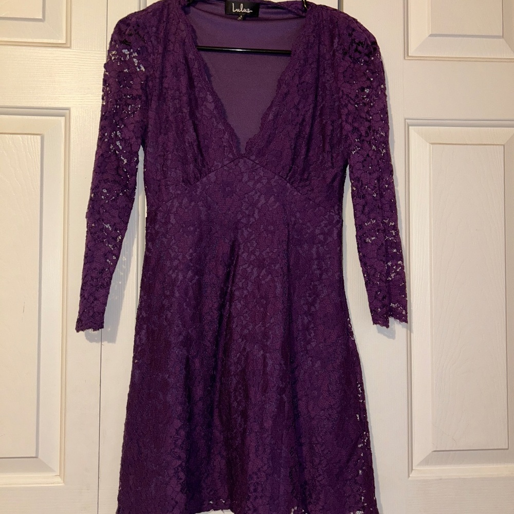 Purple Floral Dress